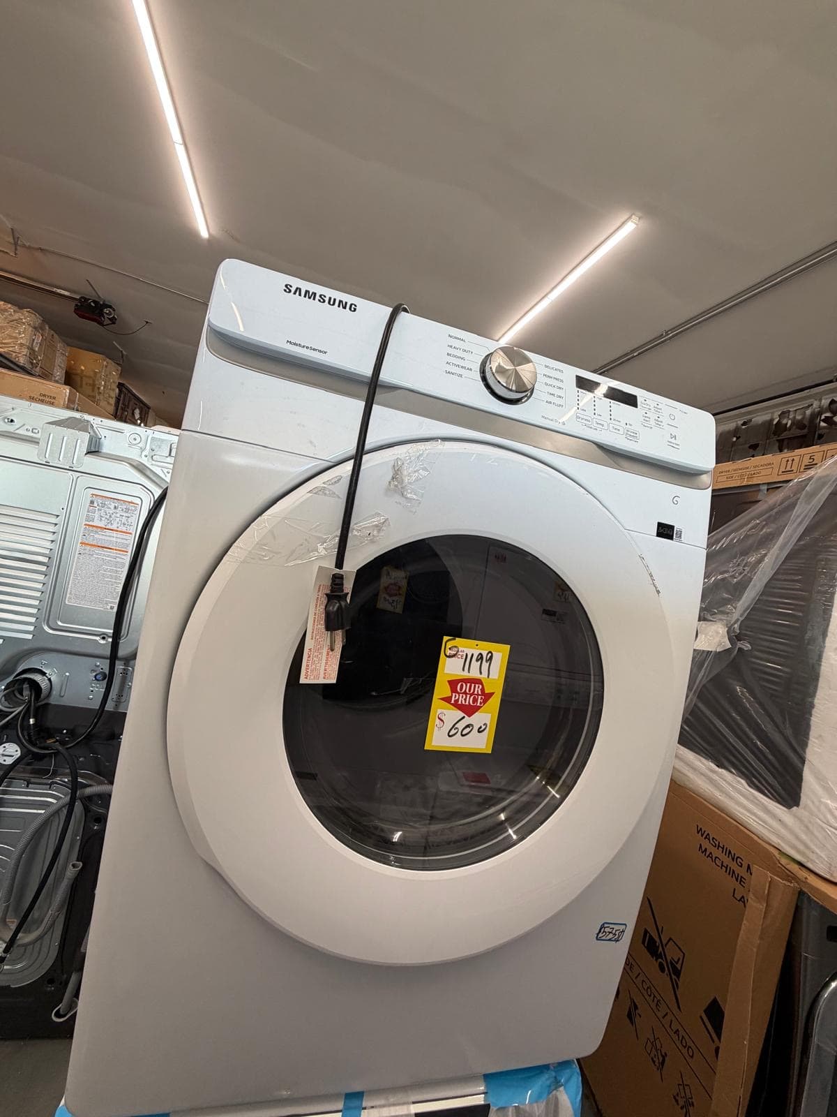 Samsung 7.5 Cu. Ft. Gas Dryer, model DVG45T6000W