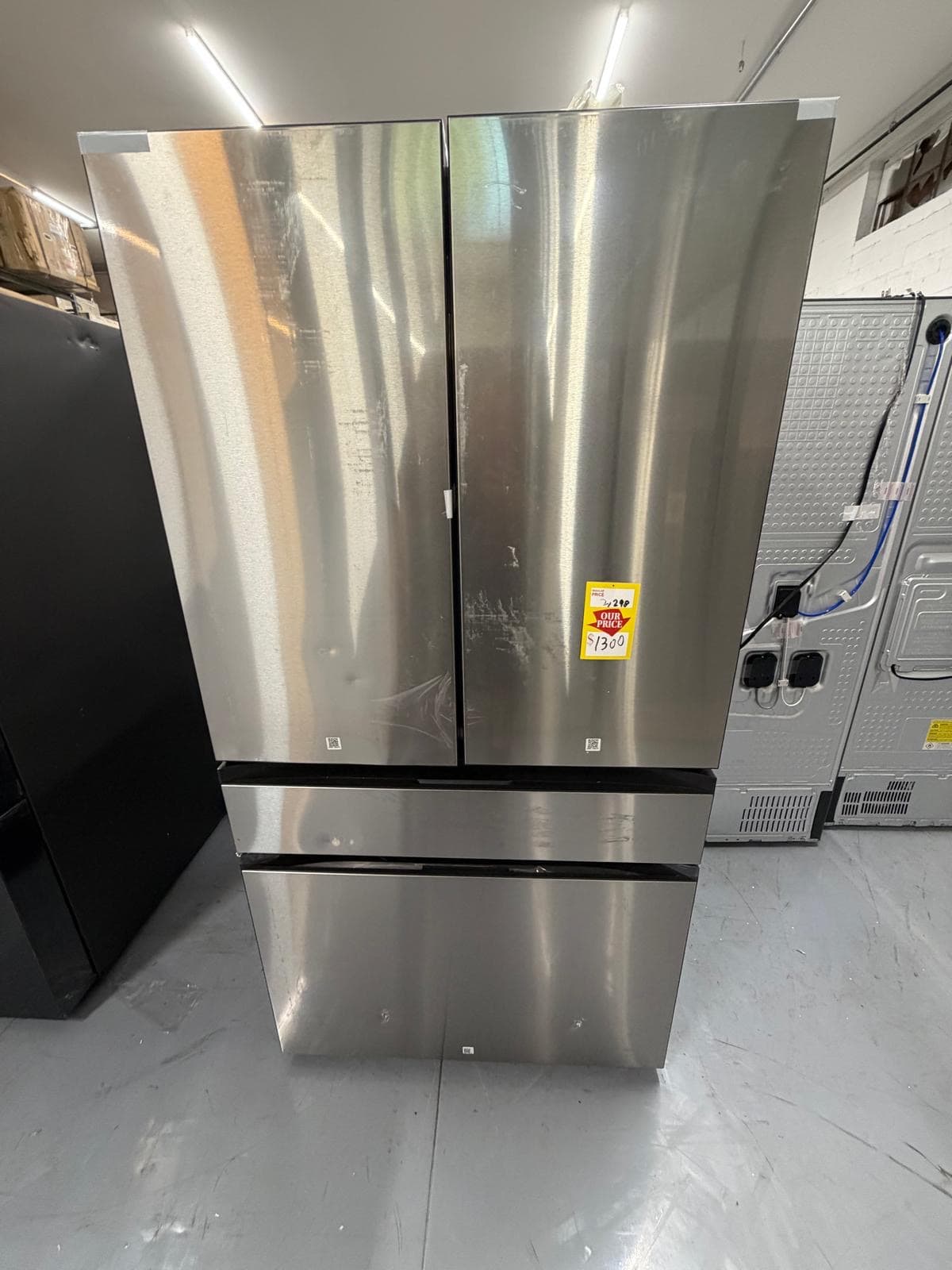 Samsung 23 Cu. Ft. 4-Door French Door Refrigerator, model RF23BB8600QL