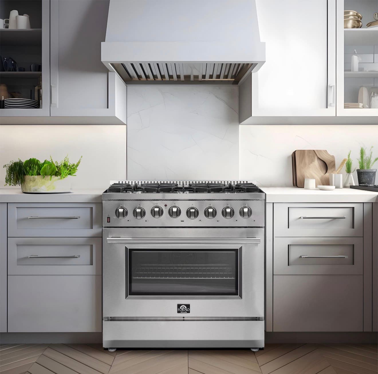 FORNO 36” Professional Gas Range, model FFSGS6356-36