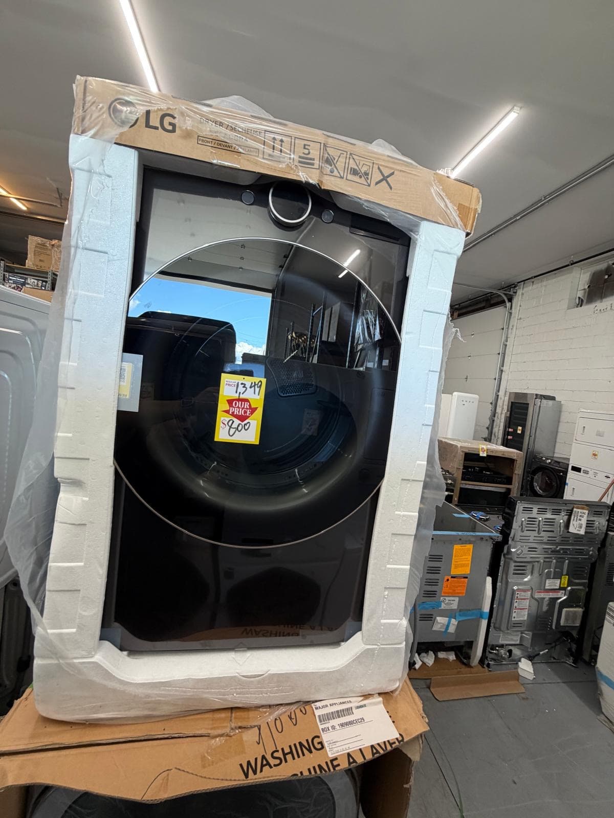 LG 7.4 Cu. Ft. Smart Front Load Gas Dryer, model DLGX6501B
