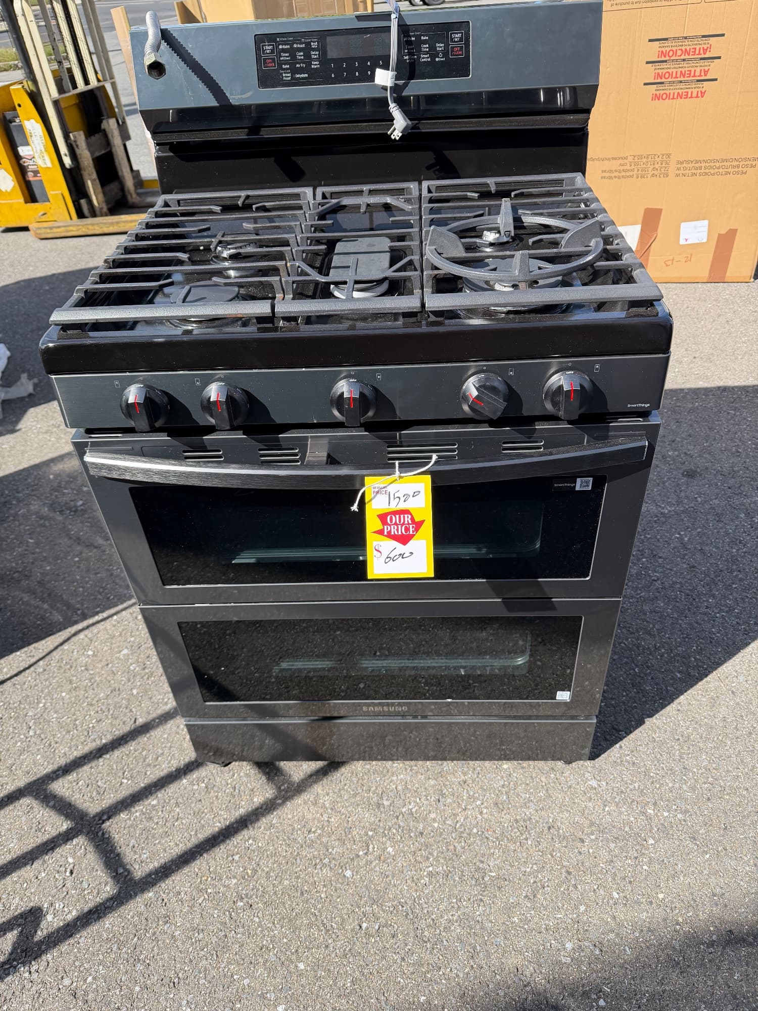 Samsung 30-inch Smart Freestanding Gas Range, model NX60A6751SG/AA